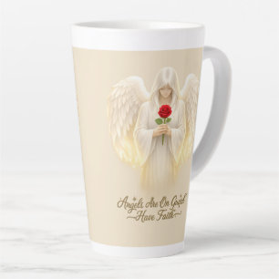 Tasse Latte AngelicFaith CœurDOr