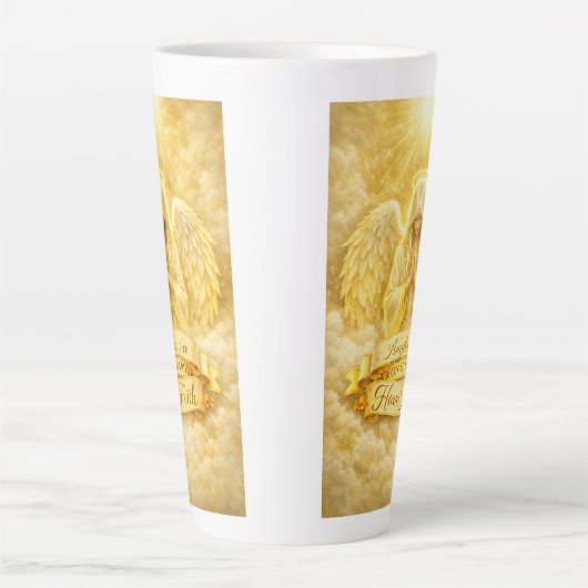 Tasse Latte AngelicFaith CœurDOr (Devant)