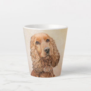 Tasse Latte Anglais Cocker Peinture Espagnole - Art Chien orig