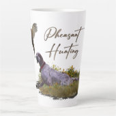 Tasse Latte Anglais Setter, Chasse de faisan (Devant)