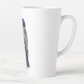 Tasse Latte Angle de plaie avec boîte de police bleue 1 (Droite)