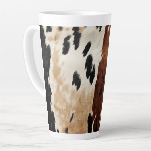 Tasse Latte Animal de la vache Brown de l'Ouest (Angle gauche)