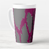 Tasse Latte Animal imprimé Zebra Stripe café mig (Angle gauche)