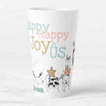 Animaux de caricatures de vacances amusants heureu