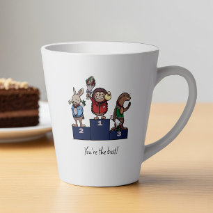 Tasse Latte Animaux des Bois Vous êtes le meilleur ! Podium de