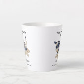 Tasse Latte Année de l'animal zodiaque Ox Cute 2021 (Devant)