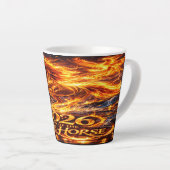 Tasse Latte Année du Cheval de Feu 2026 (Angle droit)