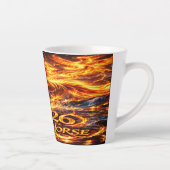 Tasse Latte Année du Cheval de Feu 2026 (Droite)