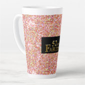 Tasse Latte Anniversaire 52 ans (Angle gauche)