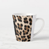 Tasse Latte Anniversaire animal léopard de crème (Droite)