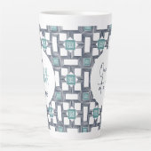 Tasse Latte Anniversaire de 5 ans de cautionnement (Devant)