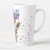 Tasse Latte Anniversaire de la girafe (Droite)