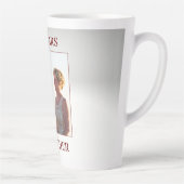 Tasse Latte Anniversaire de la photo sur mesure (Droite)