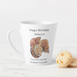Tasse Latte Anniversaire des coquillages et des salissures