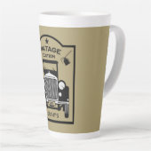 Tasse Latte Anniversaire Drôle Au-Dessus De La Colline (Angle droit)