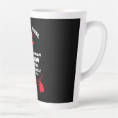 Tasse Latte Anniversaire quadragénaire (Droite)