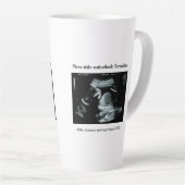 Tasse Latte Annonce de grossesse par échographie – Devenir gra (Angle droit)