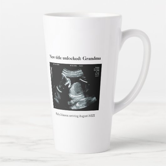 Tasse Latte Annonce de grossesse par échographie – Devenir gra (Droite)