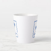 Tasse Latte Anse Bleue (Devant)