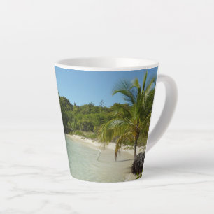 Tasse Latte Antiguan Beach Beautiful Tropical Landscape