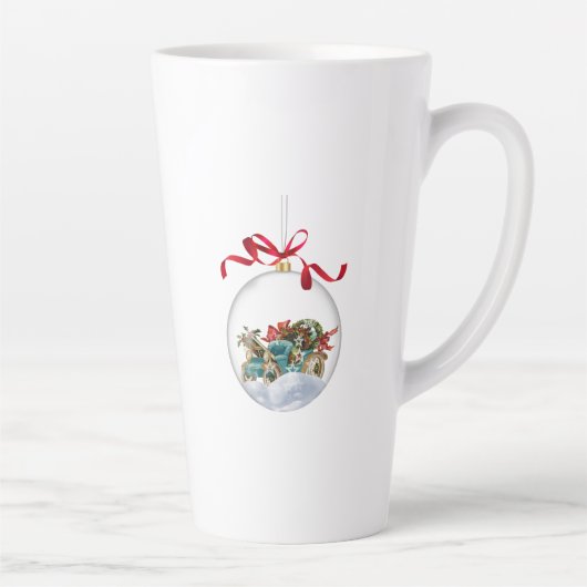 Tasse Latte Antique Car in a Clear Christmas Bauble (Droite)