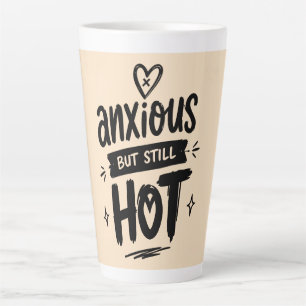 Tasse Latte Anxieux Mais Chaud