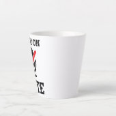 Tasse Latte Appel vidéo, travail à la maison, tu es muet (Devant)