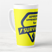Tasse Latte Appendice amusant Chirurgie de suppression Appendi (Angle gauche)