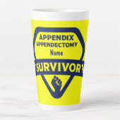 Tasse Latte Appendice amusant Chirurgie de suppression Appendi (Devant)