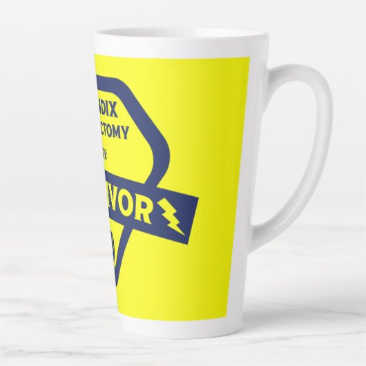 Tasse Latte Appendice amusant Chirurgie de suppression Appendi (Droite)