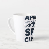Tasse Latte Apres Ski Club Mountain Logo - Custom Mens Winter (Angle gauche)