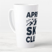 Tasse Latte Apres Ski Club Mountain Logo - Custom Mens Winter  (Angle gauche)