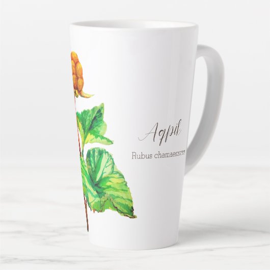 Tasse Latte Aqpik, baie nuageuse (Angle droit)