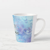 Tasse Latte Aqua Blue Purple Ice Neige Noël (Droite)