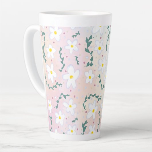 Tasse Latte Aquarelle (Angle gauche)