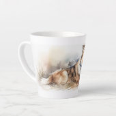 Tasse Latte Aquarelle (Angle gauche)