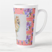 Tasse Latte Aquarelle allemande Spitz Pomeranian Chien Latte M (Droite)