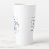 Tasse Latte Aquarelle Cancer Astrologie Signe zodiaque | Monog (Devant)