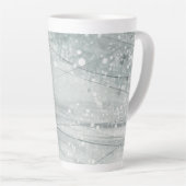 Tasse Latte Aquarelle grise (Angle droit)