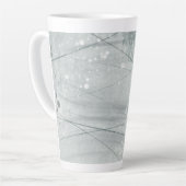 Tasse Latte Aquarelle grise (Angle gauche)