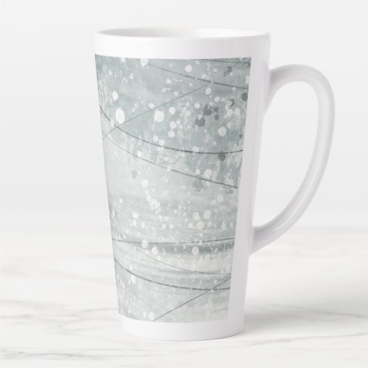 Tasse Latte Aquarelle grise (Droite)