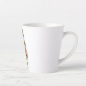 Tasse Latte Aquarelle mignonne Sloth & Feuilles tropicaux (Droite)
