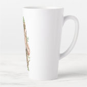 Tasse Latte Aquarelle mignonne Sloth & Feuilles tropicaux (Droite)