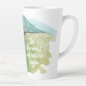 Tasse Latte Aquarelle Nature Commençons la prochaine aventure (Droite)