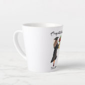 Tasse Latte Aquarelle personnalisée (Angle gauche)
