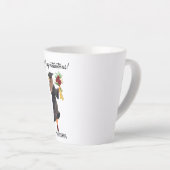 Tasse Latte Aquarelle personnalisée (Angle droit)