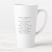 Tasse Latte Aquarelle Scorpio Astrologie Zodiac | Monogramme (Droite)