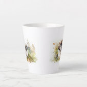 Tasse Latte Aquarelle Shih Tzu (Devant)