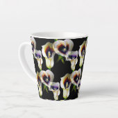 Tasse Latte Aquarelle Sublime Arum Calla Lilies (Angle gauche)