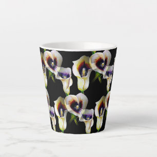 Tasse Latte Aquarelle Sublime Arum Calla Lilies
